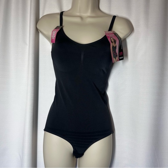 NEW MAIDENFORM FLEXEES FITSENSE ALL-IN-ONE SHAPING Shapeware BODYBRIEFER Black L - Picture 3 of 7